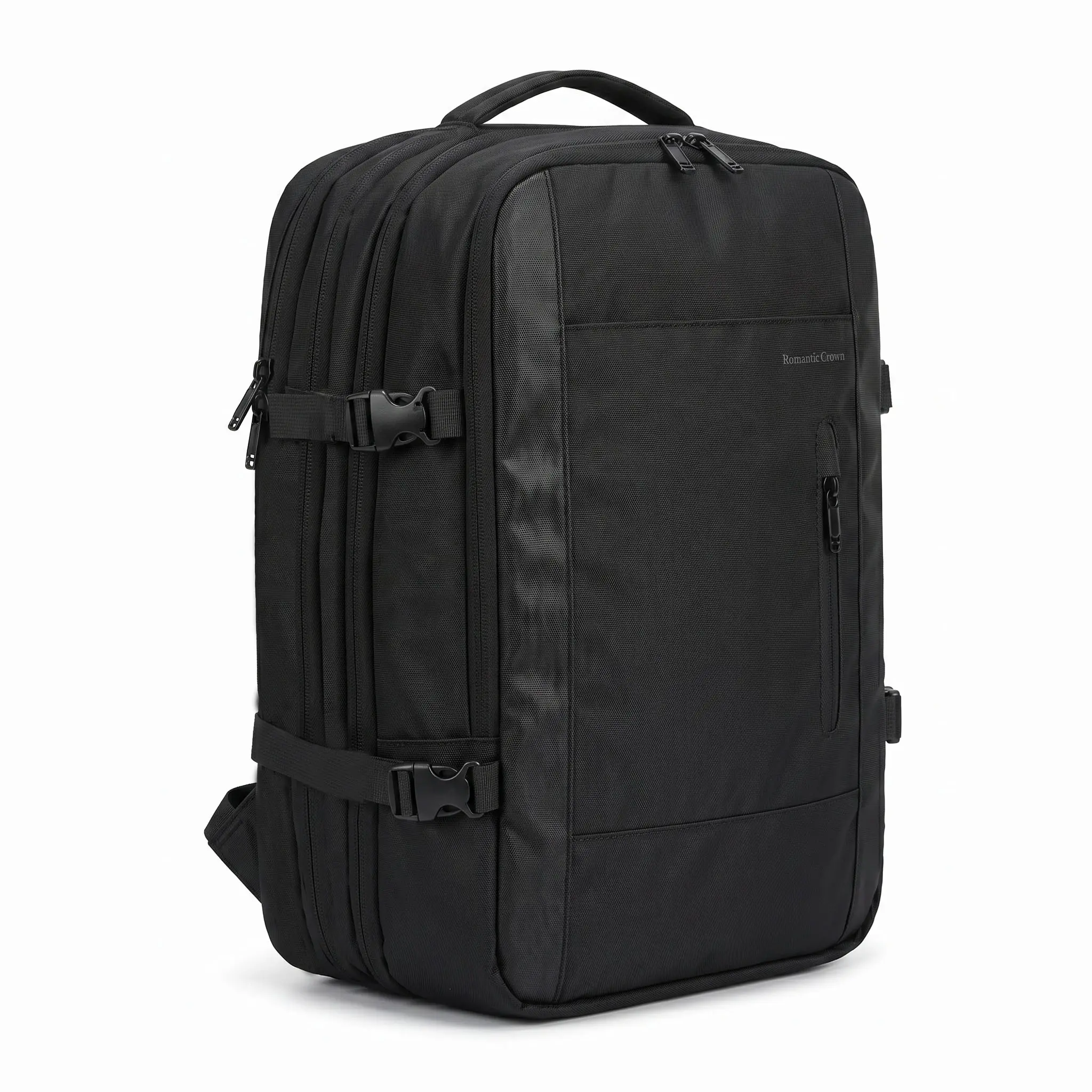 Men's Practical Nylon Travel Backpack - Wet-Dry Separation Laptop Bag for School & Work, with Side Zipper, Retractable USB Charge Cable, Smartphone Pocket, Card Holder,thanksgiving,blackfriday,christmas,familyfun,gift