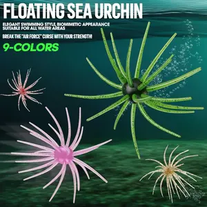 Floating Sea Urchin Soft Bait TPE Simulation Worm Lure Saltwater Freshwater Fishing Bait, Fishing Gear And Equipment