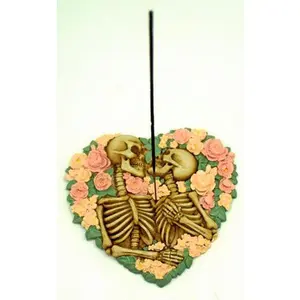 Skeletons with Flowers Incense Burner