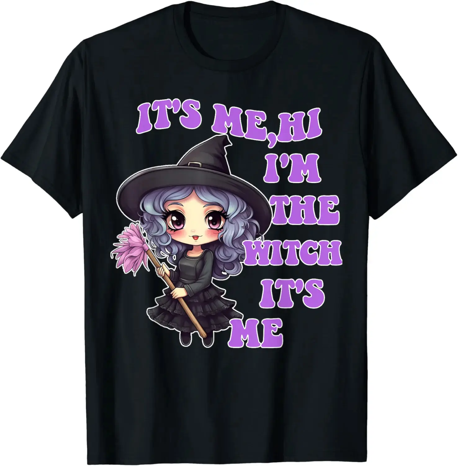 Halloween Cute Witch Gifts It's Me Hi Im The Witch It's Me T-Shirt - Nicollev Shop 61B0CJMRYYVD