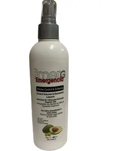 Emergencia Volume Control & Softening Leave-In with Olive and Avocado Organic Oils 8oz Frizz Haircare Repair