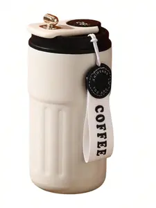 Coffee Cup With Temperature Display, Thermal Mug Coffee Thermal Mug With Temperature Display Leak-Proof Lid Stainless Steel Reusable Cold Vacuum Mug For Coffee