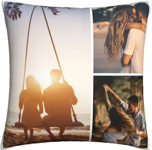 Personalised Cushion Cover 30x30cm Double-Sided Printing Custom Pillowcases with Photo Text for Family, Friends, Birthday, Wedding A