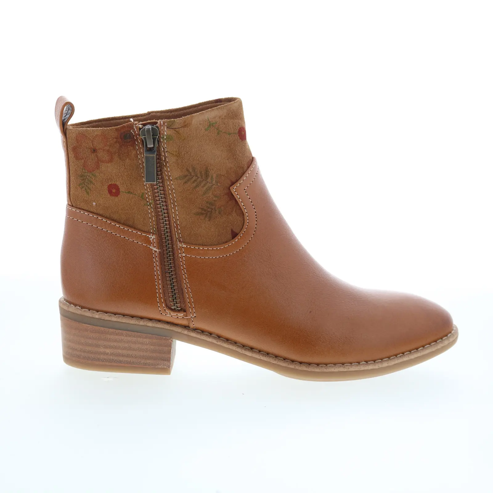 Comfortiva Carter CT00467 Womens Brown Leather Zipper Ankle & Booties Boots