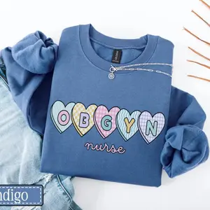 OBGYN Valentine's Day Sweatshirt • OBGYN Nurse V-day Sweater • OB Medical Assistant Gifts • Obstetrics & Gynecology Crewneck