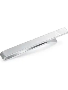 Tie Clips for Men, Black Gold Blue Silver Tie Bar Set for Regular Ties