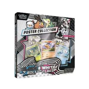 Pokémon TCG Scarlet & Violet 10.5 Unova Poster Box - Black White Bolt X Flare Poster collection
