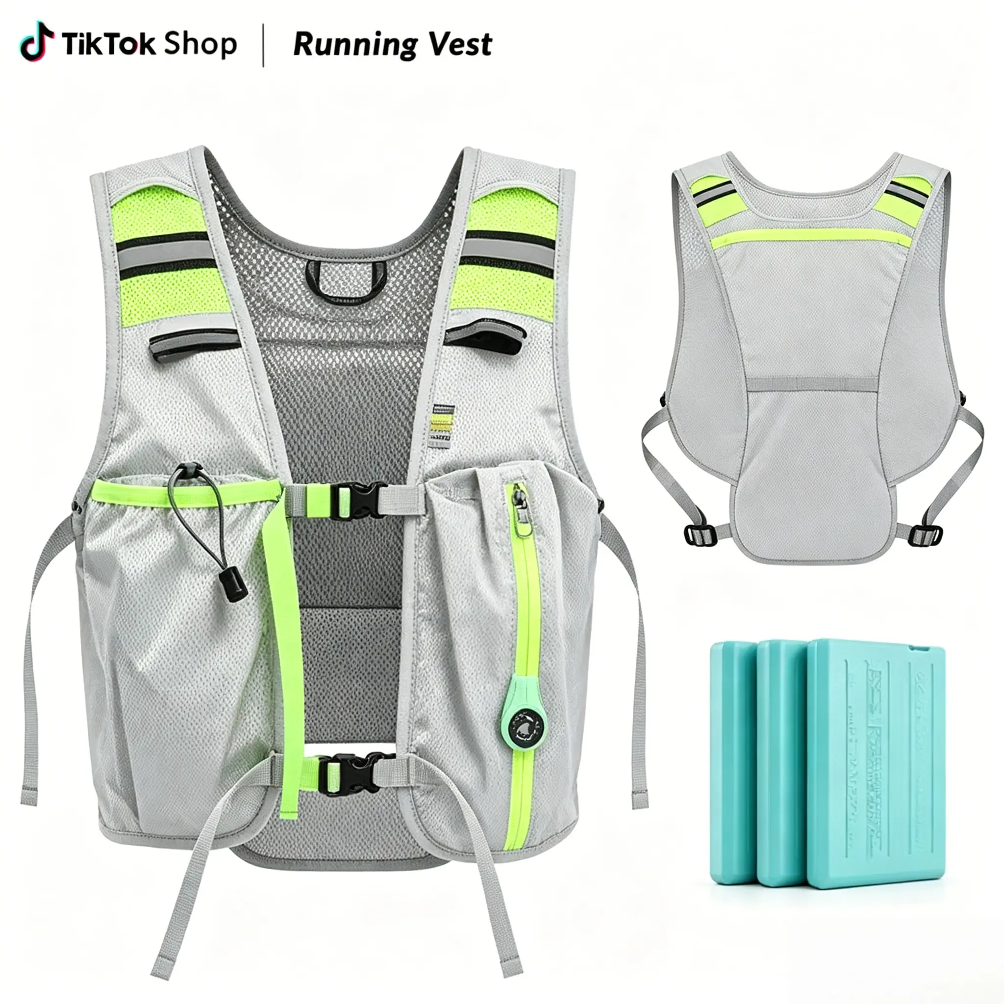 SIMLOK Unisex Lightweight Breathable Backpack Vest - Comfortable and Adjustable, Secure Zipper Closure, Versatile Sport Gear for Outdoor Enthusiasts with Active Lifestyles (Running, Hiking, Cycling), Jogging, Marathon, Adjustable Fit, Outdoor Sports, Runn