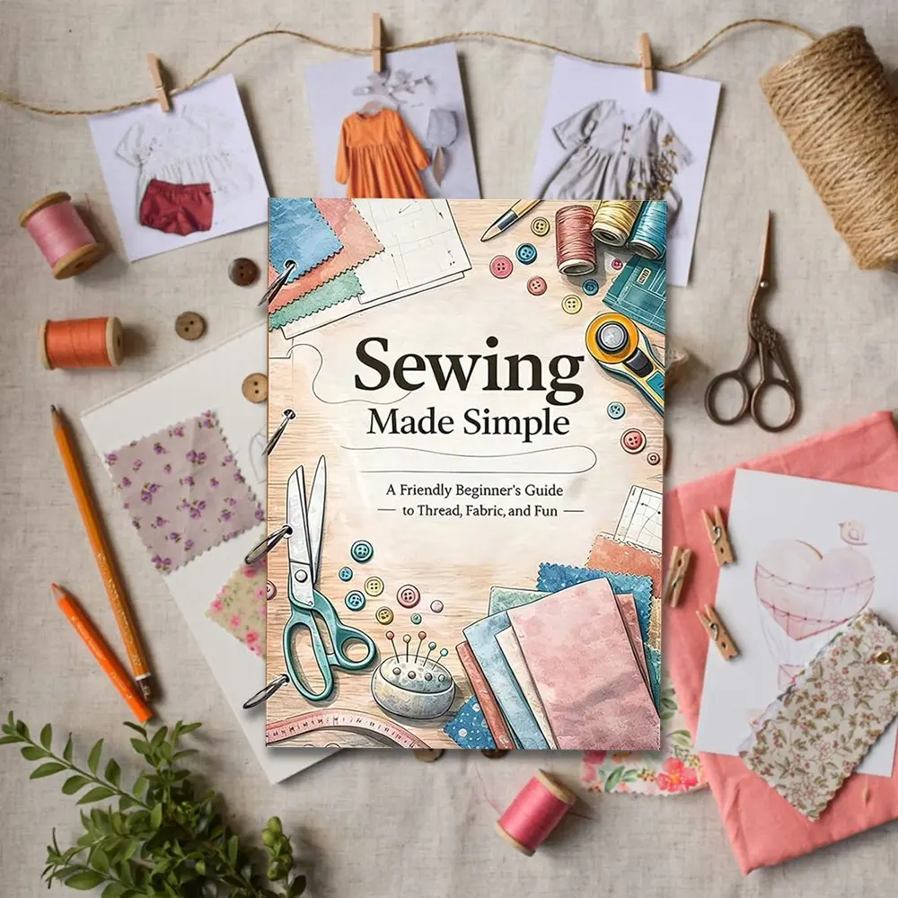 Sewing Template Notebook for Beginners - 1000+ Free Fun Sewing Notes & Easy Patterns on Stitches, Fabrics & Techniques, Complete Step-by-Step Guide for Sewing Enthusiasts