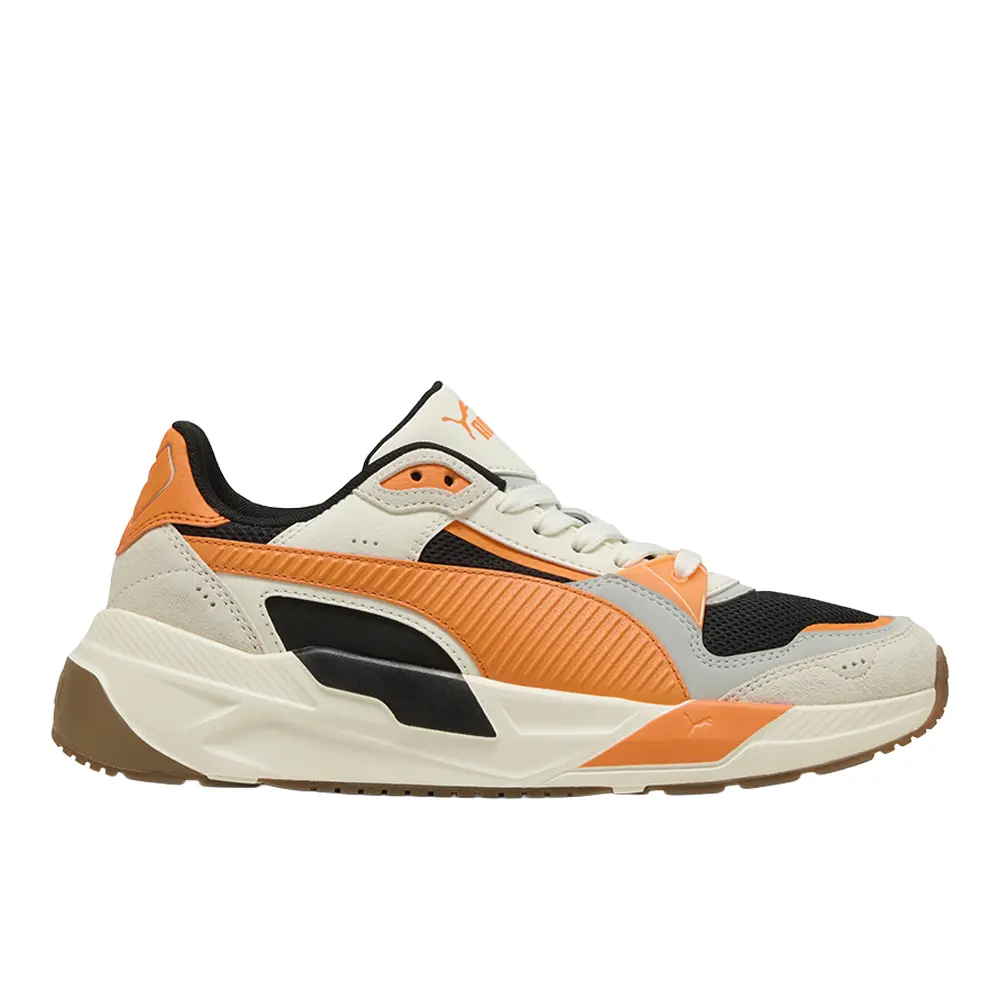 PUMA Mens Trinity 2 Lace Up Sneakers Shoes Casual - Off White, Orange