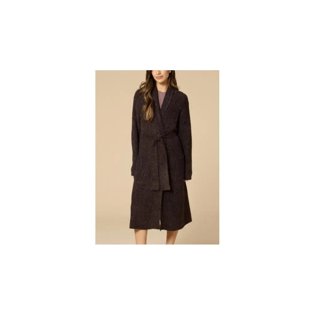 Soft and Plush Marshmallow Rib Women's Wrap Robe
