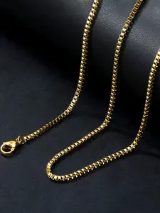 Unisex Plain Chain Necklace, Dainty Necklace, Fashionable Metal Chain, DIY Gift, Daily Wear, Special Occasions, Multiple Sizes Available