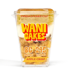 WaniCakes Box of 6 Apple Crisp Choose Flavor - 247 calories, 8g protein