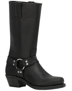 Frye Women's Harness 12R Boot Square Toe - 77300-Blk