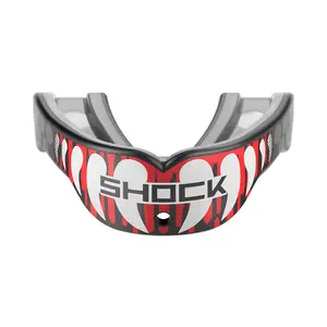 Shock Doctor Gel Max Power Print Mouthguard Classic Fit for Impact Sports with Convertible Tether and Tri-Bite Stabilizers