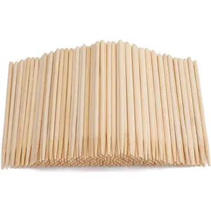 1000 Pack Candy Apple Sticks - 5.5 Inch 5mm Sturdy Bamboo Sticks for Caramel, Wooden Skewer Sticks for BBQ, Corn Dog, Corn Cob, Cookie, Lollipop & Kabob