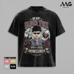 [COLLECTION] R.I.P Oliv Tree Bowl Cut T-Shirt, Retro Scooter-Riding Music Personality, Oli Tree Oversized Graphic Tee Men, Turbo Cowboys Don't Cry, Viral Alternative Pop Artist Music Merch, Top Men's and Women's Clothing Menswear