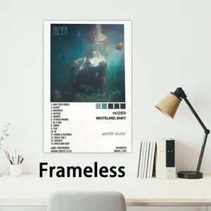 Poster Modern H-Hozier Singer art 2D poster, suitable Modern for bedroom living room decor. Vibrant colors, clear images Elegant ideal for home office decor.