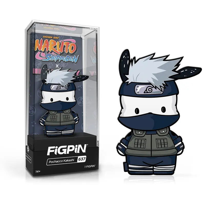 FiGPiN Shonen Jump Naruto Shippuden X Hello Kitty and Friends - Pochacco Kakashi #637