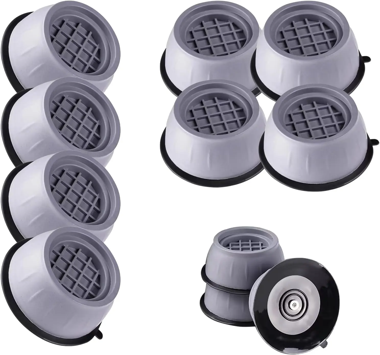 8-Piece Plastic Washing Machine Supports Set, Anti-Walking Pedestals with Noise Reduction for Washers & Dryers, Household Items for Appliances Daily Use