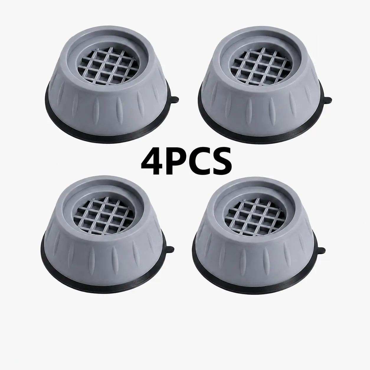 4-Pack Solid Silent Stable Anti-Vibration Stabilizer Pads for Washer & Dryer, 4 Counts 4pcs Anti-Slip Shock-Absorbing Noise-Reducing Laundry Machine Accessories,Bulk, Non-Slip