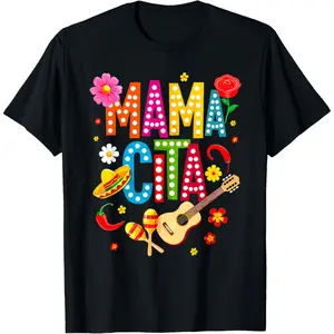 Cinco De Mayo Mamacita Mexican Mama Cita Mother's Day Funny T-Shirt