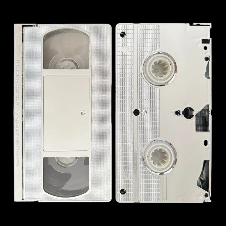Metallic Silver VHS Tape Shell w/T-130 Tape