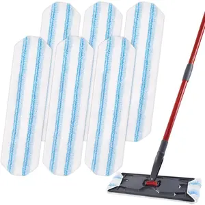Mop Replacement Pads for OCedar H2prO Flat Mop System, Pads for Ocedar H2prO Flat Mop, Machine Washable and Reusable Microfiber Mop Heads Replacements, Mop Refills Safe on Various Floors