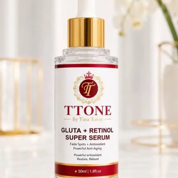 Gluta + retinol  Skin Renewal Serum Sensitive / normal ) With and vitamin C , anti-aging  glow with hyaluronic. face collagen, Hydrate  with vitamins