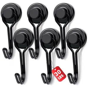 A set of rotating magnetic hooks, with a design capacity of up to 30 pounds, is very suitable for use in cruise cabins and refrigerators, and can be rotated, which is very suitable for kitchens, barbecues and garages-a must-have for cruise ships.