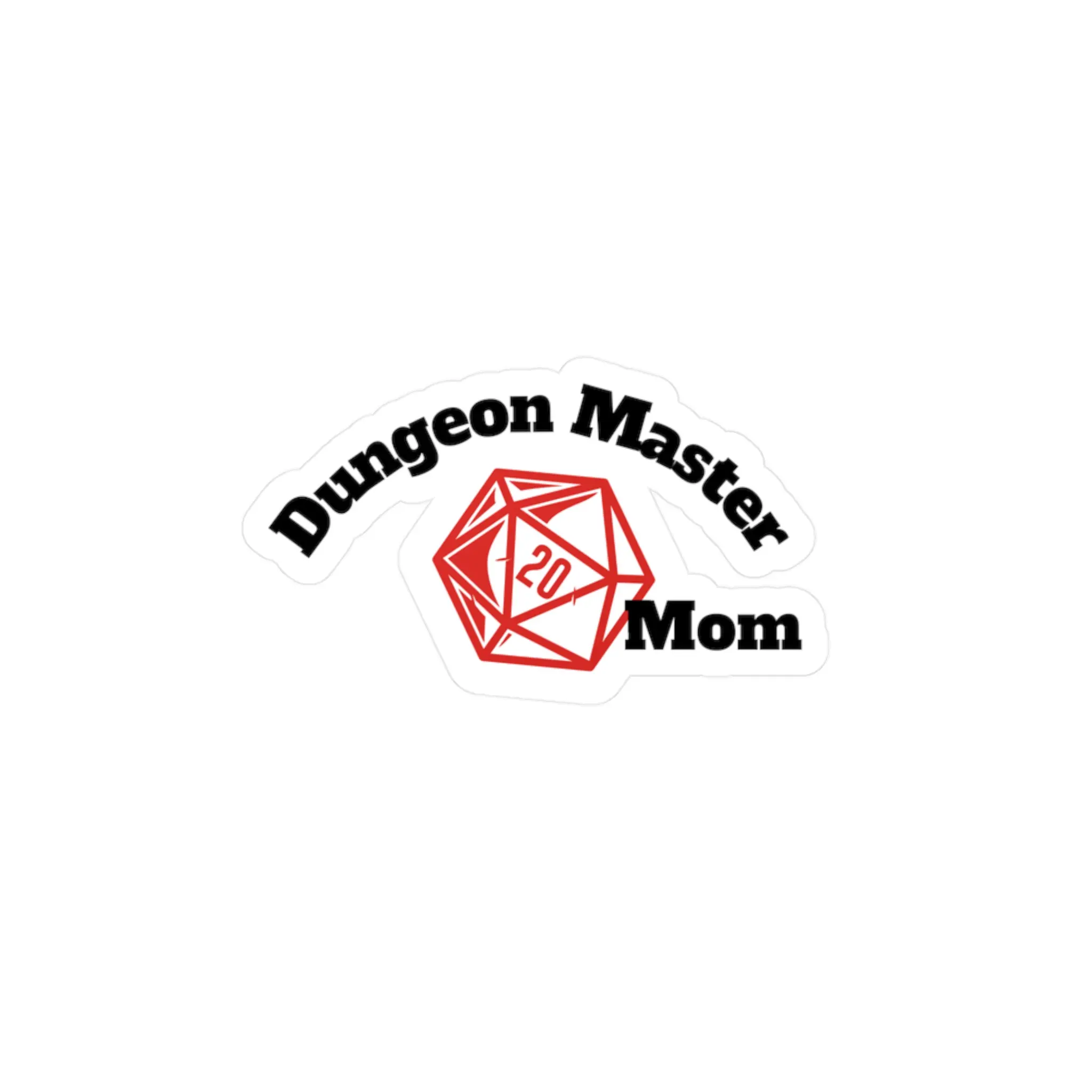 DM Mom Vinyl Decal, dungeons and dragons funny quote, RPG Sticker, D&D Laptop Decal, Tabletop Gaming Gift, Dungeon Master Decal