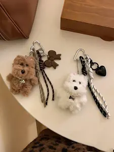Plush Puppy Bag Charm High-Quality Accessories Sweet And Cute Fashionable And Versatile Complex Design Suitable For Bags And Keys Birthday Gifts & Gifts For Friends Creative Gifts Bag Charms Accessory Bag Pendant Bag Decoration Purse Accessories
