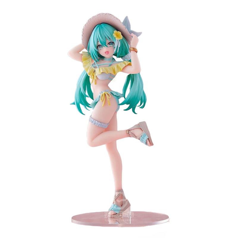 18cm Luminasta Series Hatsune Miku Concept Art Vol.7 Swimwear Figurine Official Collectible PVC Anime Figure Table Ornament Fan Collection Holiday & Birthday Gifts
