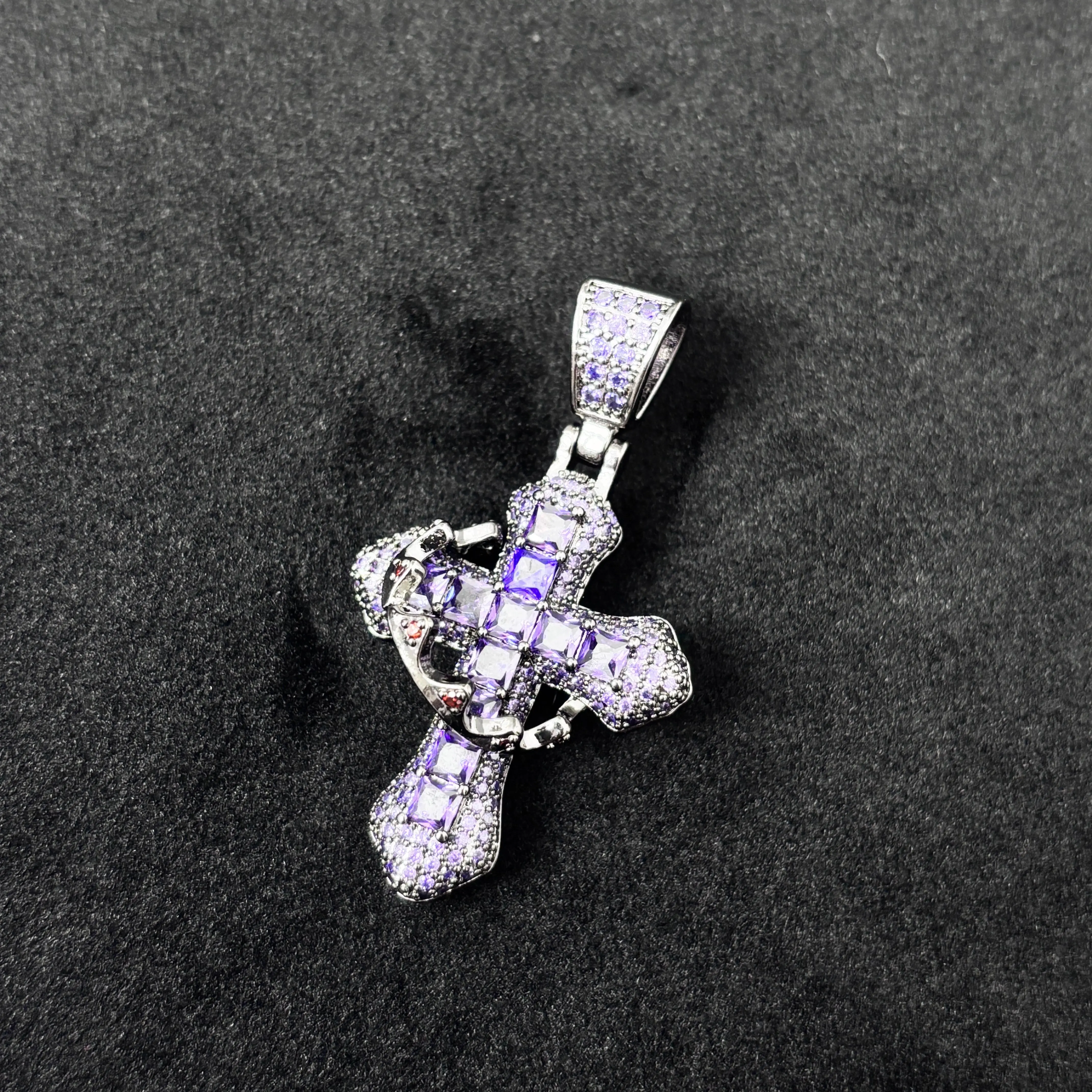 purple crown cross