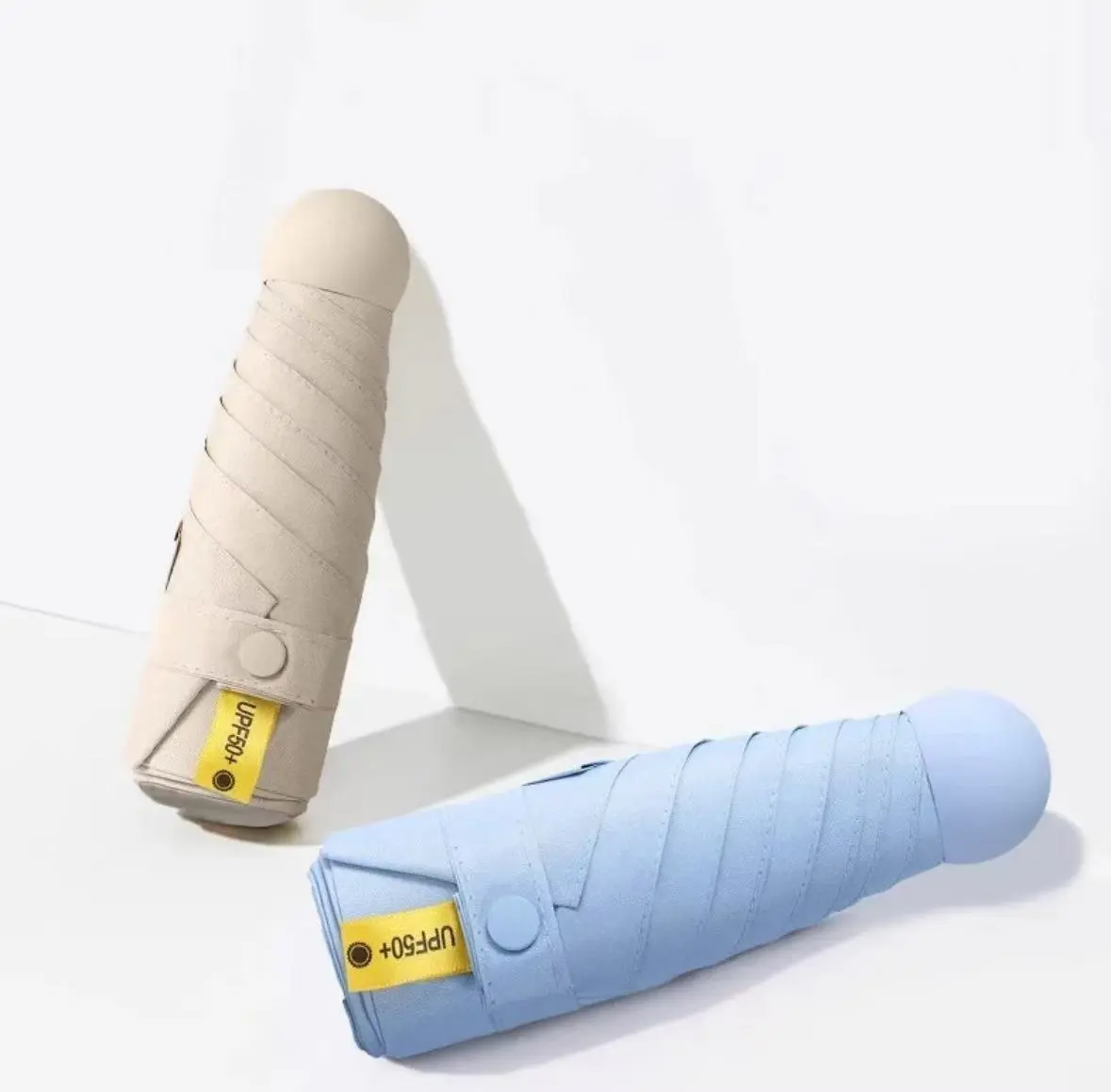 Compact Travel Umbrella with Case Sun&Rain Lightweight Small and Compact Suit for Pocket