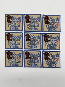 Prideful Patchez Boots & Bling Iron/Sew On Patch for Clothing DIY