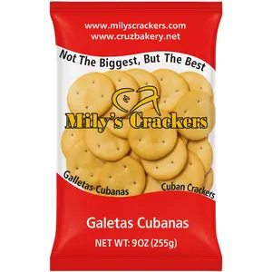 Cruz Bakery Mily's Homemade Baked Traditional Crunch Snack - 9 Oz Cuban Crackers (US-Made)