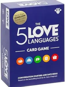 The 5 Love Languages Card Game by Dr. Gary Chapman, 300 Prompt Cards for Deep Conversations & Date Ideas, Fun Quiz Questions for 2 Players, 16+