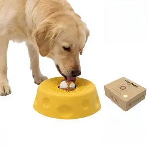 PawPace Versatile Dog Bowl, Liquid Slow Feeder & Lick Bowl with Roller Ball, Oral Care & Tongue Scraper, 8 Suction Cup Base, Splash-Free Treat Enrichment for Dogs, summervibes, petlovers petlovers