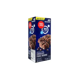 Fiber One 70 Calorie Chocolate Fudge Brownies, 40 Count Snack Dessert Snack Dessert, Chocolate Fudge Flavor, Fiber Snack, Brownie Bar