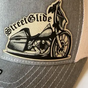 Street Glide Custom Patch Hat - Adjustable Snap-Back Style - Classic 112 to Flat Bill Flex Fit - Available in Multiple Colors & Designs - Unisex Baseball Cap