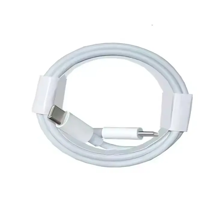 60W Fast Charge Mobile Charger Cable - 3A, 1M White, USB-C to Lightning, PD Compatible, Pure Copper, Durable Tangle-Free, for iPhone Users (iOS/Android), Supports Fast Charge 20W