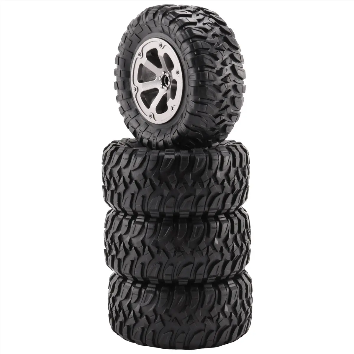 4Pcs 73mm Plastic RC Car Upgrade Wheels, Replacement Parts & Accessories for WPL C14 C24 B24 B36 C34 C44 MN D90 MN-90 MN99S FY003 FY004