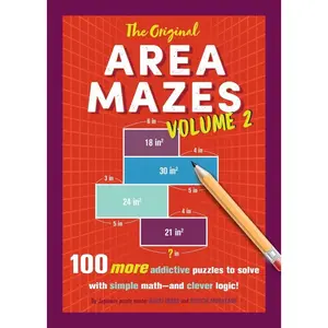 USED-The Original Area Mazes, Volume Two: 100 More Addictive Puzzles to Solve with Simple Math - And Clever Logic! by Inaba, Naoki (Paperback)