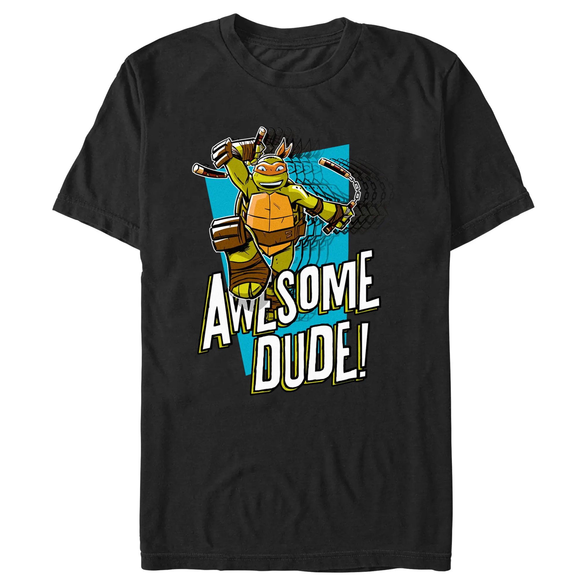 Men's Teenage Mutant Ninja Turtles Michelangelo Awesome Dude T-Shirt