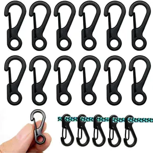 Mini SF Alloy Carabiner Clip,   Spring Snap Hook Carabiners for Backpack Bottle Using Keychains Accessories