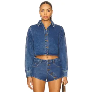 LIONESS Sundrenched Shirt in Mid Wash