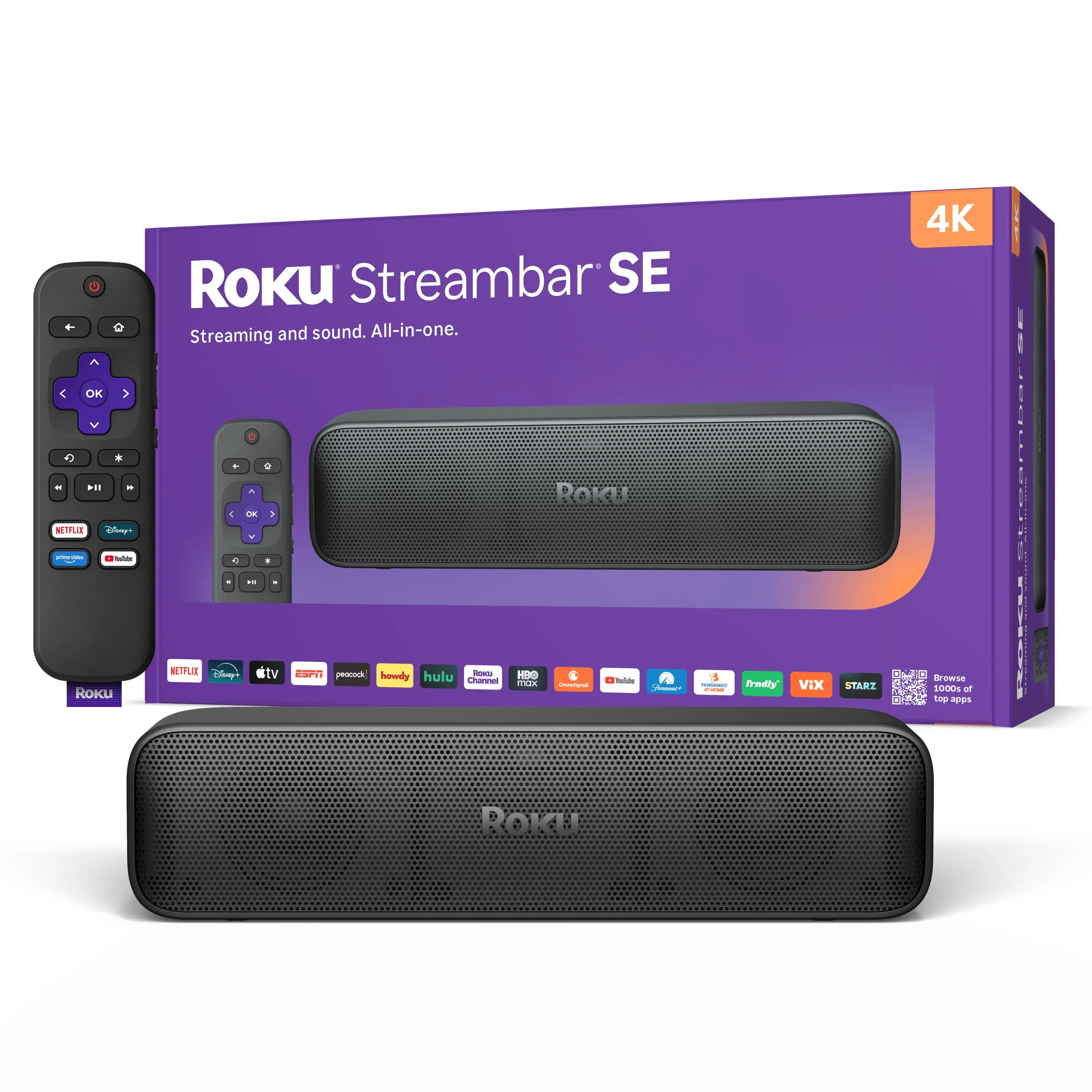 Streambar SE  2-in-1 TV Soundbar and 4K HDR Streaming Device, Premium Speakers, & Enhanced Speech Clarity