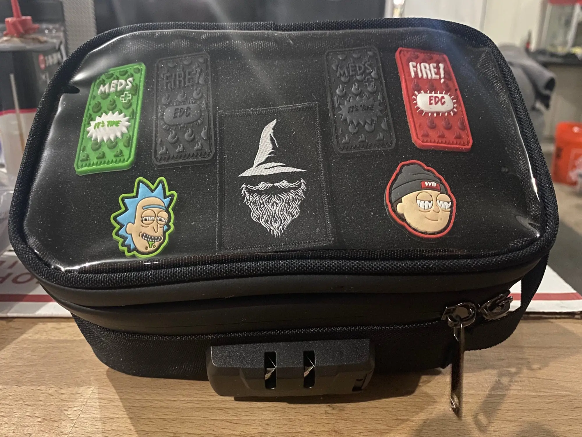 Smell Proof stash bag with lock and velcro Smell Proof stash bag with lock and velcro