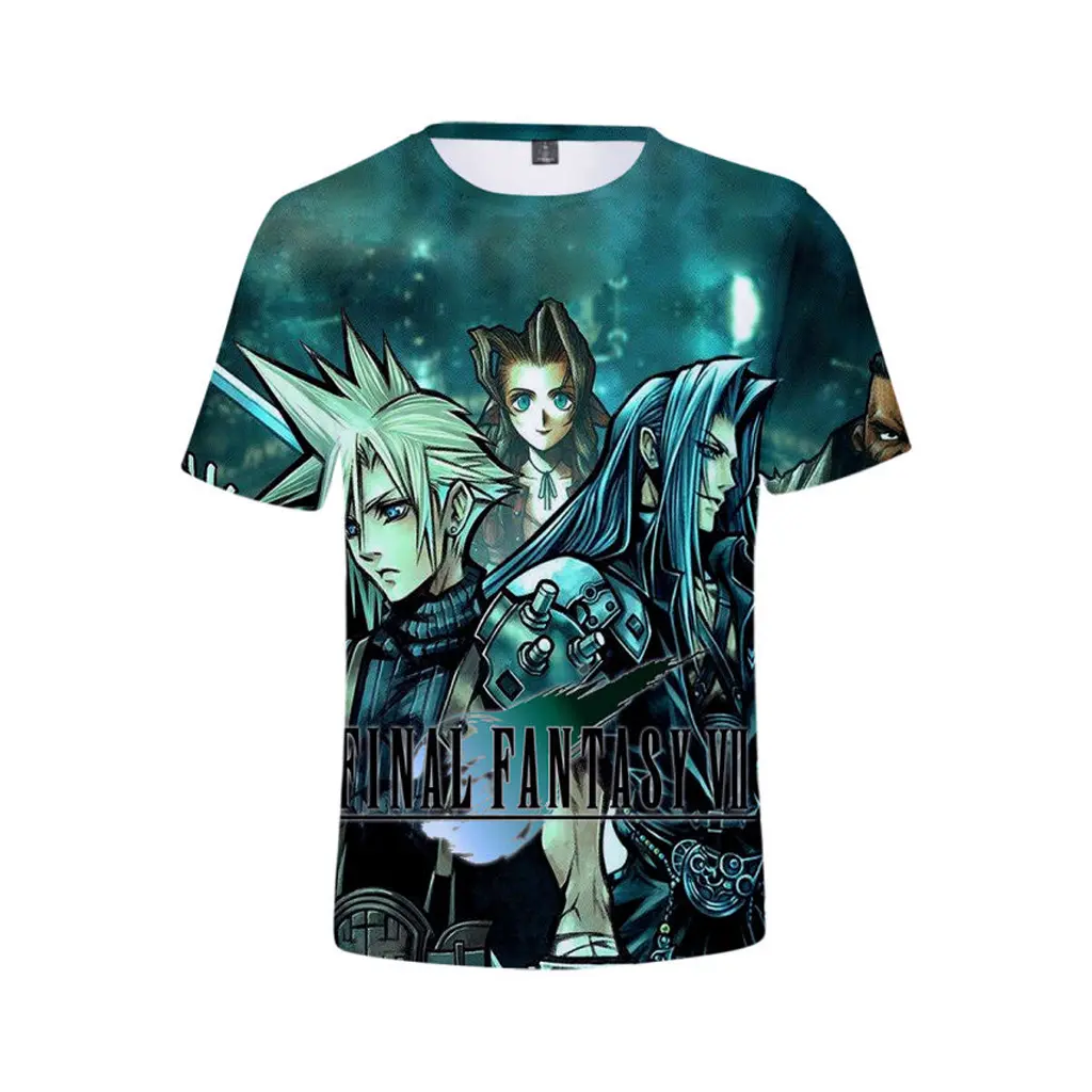 Final Fantasy VII 3D Anime Graphic T Shirt Gift For Fans Unisex Tee